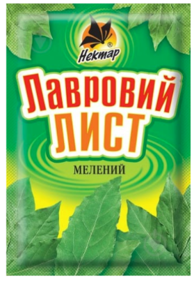 Лист лавровий Нектар мелений, 20г